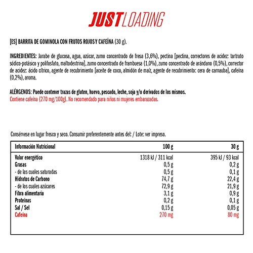 Just Loading - Barritas Energéticas de Gominola y Cafeína Gummypower 3 unidades