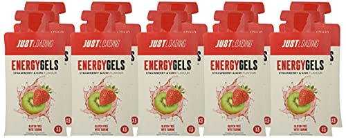 Just Loading - Fresa y Kiwi con Taurina Gel Energético, 10 uds x 30 g