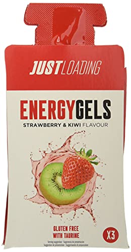 Just Loading - Fresa y Kiwi con Taurina Gel Energético, 10 uds x 30 g