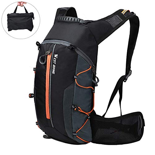 kedejianzhucailiaomena Mochila de ciclismo impermeable, mochila de ciclismo plegable mochila de bicicleta de montaña amarilla