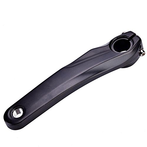 Keenso 1 Juego de bielas de Bicicleta de montaña Brazo de biela Izquierda de Bicicleta 170mm de aleación de Aluminio para bielas 590610 SLX XT XTR(Negro)