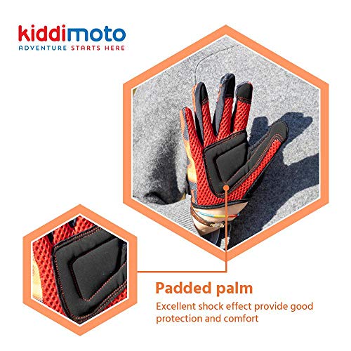 KIDDIMOTO Guantes de ciclismo para niños, para bicicleta, bicicleta de equilibrio, scooter y monopatín (guantes para niños) | Disponible en diferentes tamaños y diseños