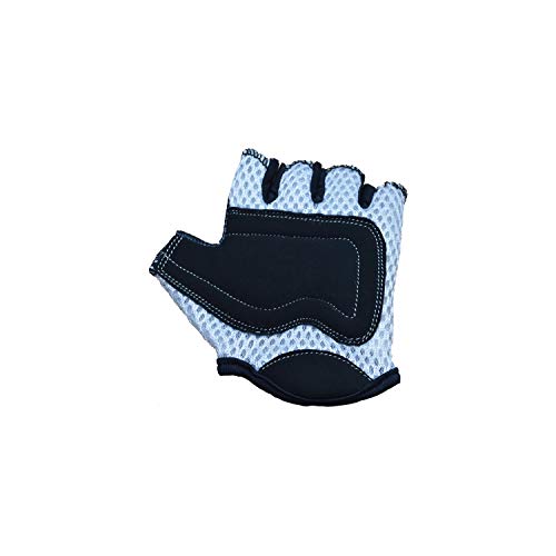 KIDDIMOTO Guantes de Ciclismo sin Dedos para Infantil (niñas y niños) - Bicicleta, MTB, BMX, Carretera, Montaña - 8-Ball/Bola 8 - Talla: M (5-8 años)