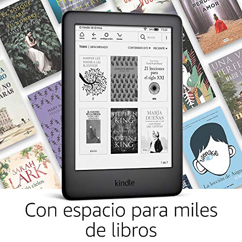 Kindle, Reacondicionado Certificado, Negro  Con luz frontal integrada :  : Otros Productos