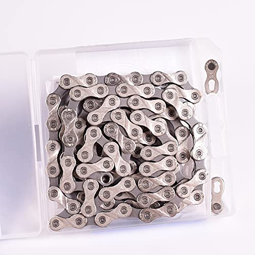 KMC X9 X9.93 MTB Road Bike Chain Cadena Ciclismo Plata/Gris Cadena 116links