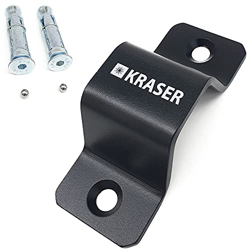 KRASER KR40B Anclaje de Suelo o Pared, Antirrobo Fijación en Acero de Alta Resistencia, Moto Bici Remolque, Compacto