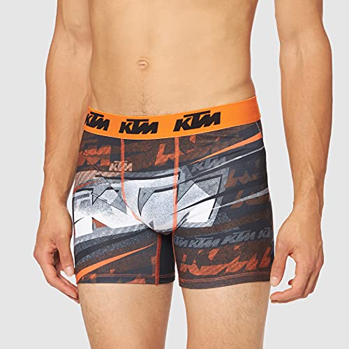 KTM Calzoncillos Estampados Motorbike para Hombre, Pack 5 PK2607, XXL