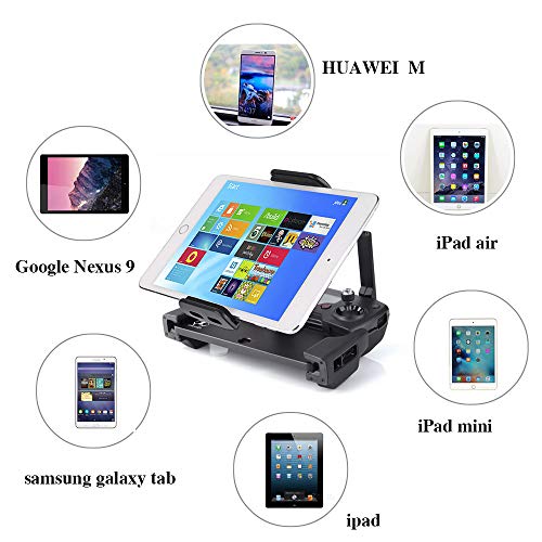 KUUQA Extensor de soporte de tableta plegable de aleación de aluminio con cordón Compatible con Mavic Pro Mavic Mini / Mavic 2 / Mavic Air / Spark Dispositivo de control remoto
