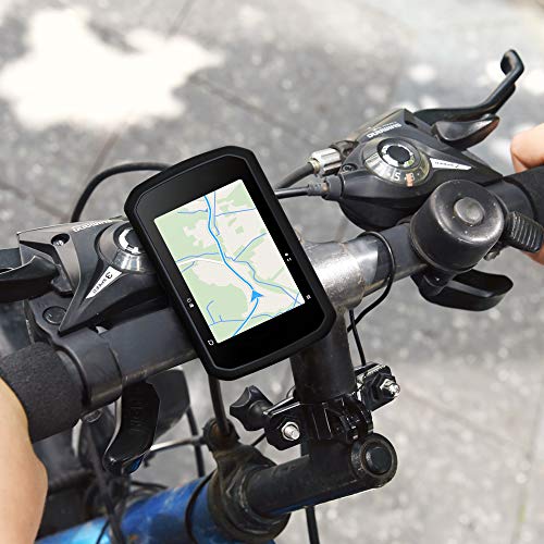 kwmobile Carcasa GPS Compatible con Bryton Rider 750 - Funda de Silicona para navegdor de Bici - Negro