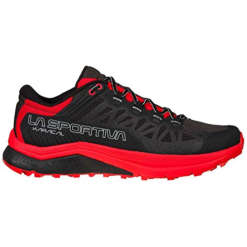 LA SPORTIVA Karacal, Zapatillas de Trail Running Hombre, Black/Goji, 44.5 EU