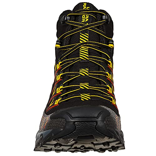 La Sportiva Ultra Raptor II Mid GTX, Botas de Senderismo Hombre, Black/Yellow, 43.5 EU