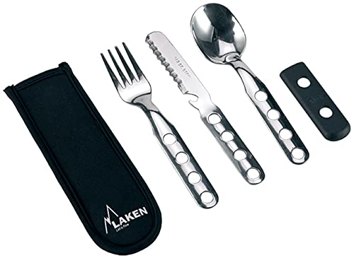 Laken Set de Cubiertos de Acero Inoxidable con Funda de Neopreno 1410FN