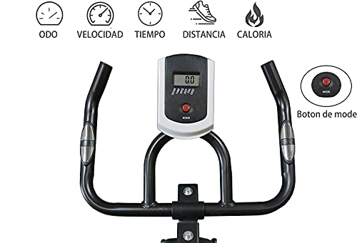 LAZY SPORTS Acobonline Bicicleta Estatica Spinning, Bici Spinning, Bicicleta Profesional para Uso domestico con Monitor Calidad Profesional (Negro).