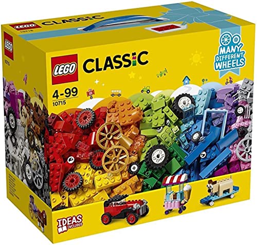 LEGO 10715 Classic Ladrillos sobre Ruedas, Juego de Construcción Educativo y Divertido para Niñas y Niños