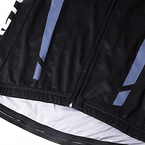 Letook Maillots Ciclismo Hombre Traje Bicicleta Maillots Ciclismo+Pantalones Cortos 3D Gel Acolchado Transpirable (Gris, M)