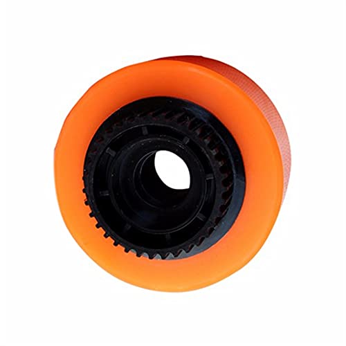 LIBAISI 1 unids 90mm Patinete eléctrico PU Ruedas con Engranaje E-Skateboard Wheels Longboard Wheels Durness 90x52mm Pieza de patinetas ( Color : Orange )