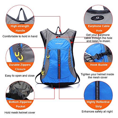 Lixada Mochila Bicicleta Resistente Al Agua Viajes Senderismo Camping Running Bolsa de Agua