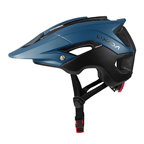 Lixxada Casco de Ciclismo de Montaña Casco Protector Ultraligero de Seguridad Deportiva 13 Orificios de Ventilación (Verde Oscuro + Negro)