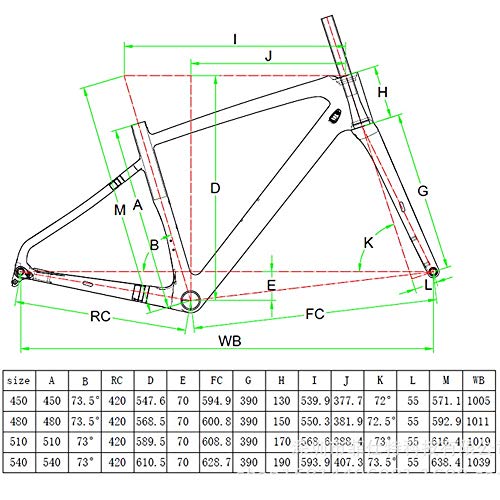 LJHBC Marco de Bicicleta Freno de Disco Todoterreno 700 * 45C Cuadro de Carretera de Fibra de Carbono BB86 * 46cm con Horquilla + Grupo de muñeca (Size : 48cm)