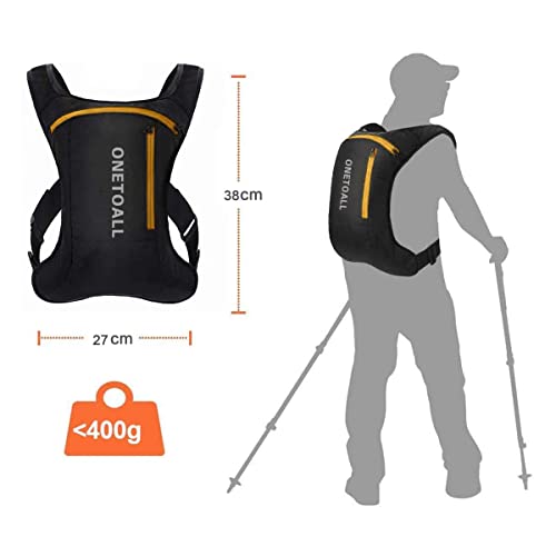 Local Lion 5.5L Mochila de Ciclismo para Hidratación, Equipo Ligero para Running Correr Senderismo Caminar (Naranja)