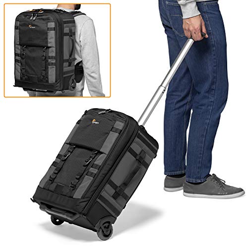 Lowepro LP37272-PWW Pro Trekker RLX 450 AW II - Mochila Convertible-con Ruedas, para portátil 15”/iPad, Cámaras Sin Espejo - DSLR, Sony, Dron, DJI Osmo Pro, DJI Mavic Pro, color Gris