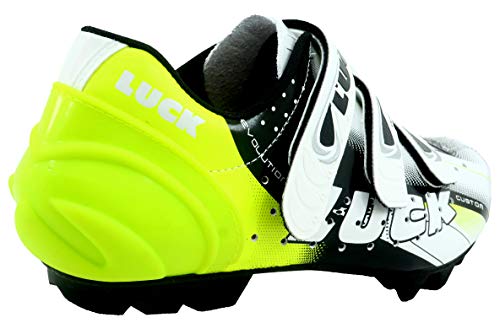 Luck Extreme 3.0 MTB Zapatillas de Ciclismo, Adultos Unisex, Amarillo, 37 EU