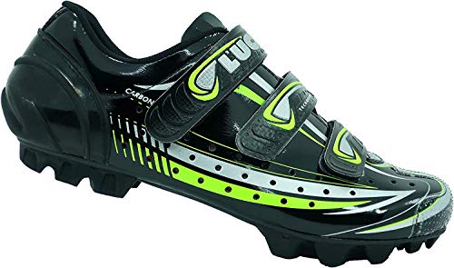 LUCK Zapatilla de Ciclismo Master, con Suela de Carbono y Triple Tira de Velcro para una sujeción (45 EU)