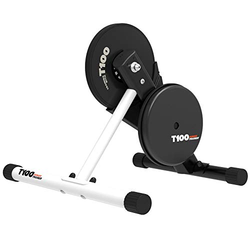 Magene T100 Soporte para Entrenador de Bicicleta Interior Semi-Inteligente, Entrenador Turbo con Función de Alimentación para Ciclismo, Compatible con Ant+/Bluetooth