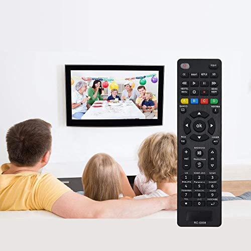 Mando Universal TV Apto para Sony/TCL/Hisense/LG/Sharp/Toshiba/Hitachi/Samsung/Philips/Panasonic Smart TV- No Requiere configuración Mando a Distancia Universal de TV