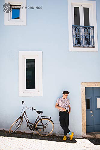 Many Mornings The Bicycles Calcetines multicolores con tema de bicicleta, ruedas, ciclistas, viento, libertad (39-42)