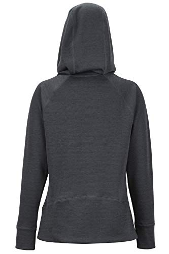 Marmot Wm's Rowan Hoody Sudadera con Capucha de Manga Larga para Exteriores, de Secado rápido y Transpirable, Heather de Acero Oscuro, Medium para Mujer