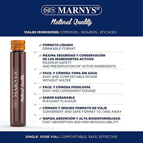 MARNYS SPORTS 7V Energy Shot Estimulante Rendimiento Físico 30 Viales