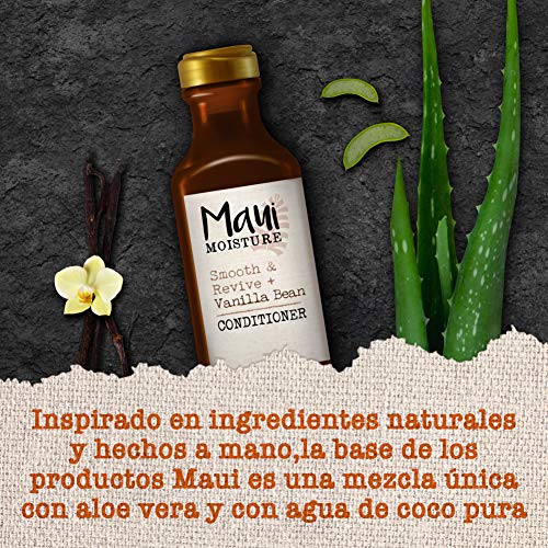 Maui Moisture, Acondicionador Repara y Suaviza Extracto de Vainilla, pelo Encrespado y Rebelde, 385 ml