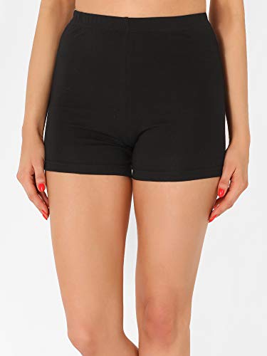 Merry Style Culote de Ciclismo Mallas Cortas Leggins de Viscosa Mujer MS10-391 (Negro,S)