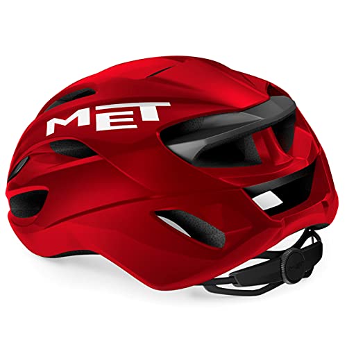 MET Casco RIVALE MIPS Rojo Metalic.Brill.T.M 56-58, Adultos Unisex, No definido, T.A