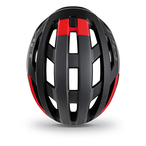 MET Casco Vinci MIPS M(56-58), Adultos Unisex, Multicolor (Negro Rojo)