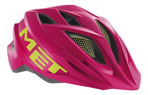 MET Fahrradhelm Crackerjack Casco, Unisex Adulto, Rosa/Verde, Uni