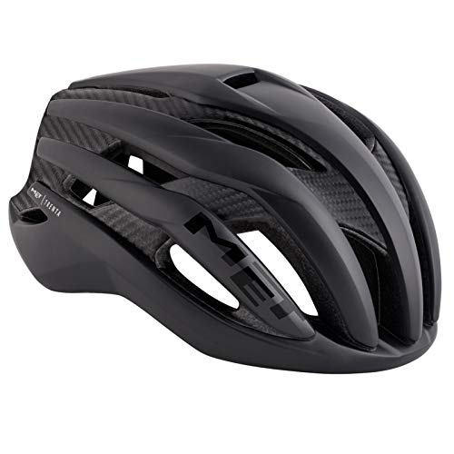 MET Trenta 3K Casco Ciclismo Unisex Adulto, Carbon (Negro), S