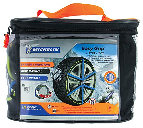 MICHELIN 008315 Cadenas Nieve Easy Grip Evolution Grupo, 15, Juego de 2. Compatibles: 17"(235/65 – 17), 18 (225/60 – 18, 235/60 – 18)