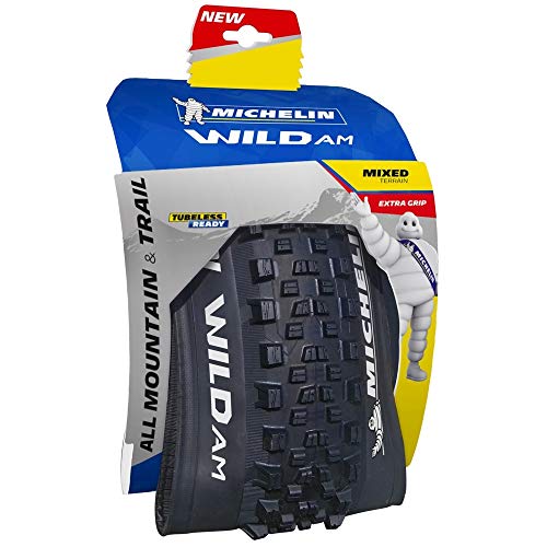 MICHELIN PNEU 27.5X2.80 Wild Am T.Ready Competition Line Souple Neumático de Bicicleta, Unisex Adulto, Negro, 71-584 (27,5×2,80´´) 650B