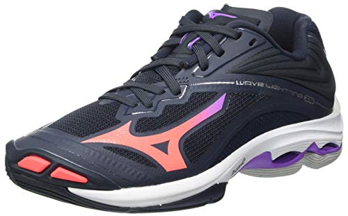 Mizuno Wave Lightning Z6, Zapatillas Mujer, Indiai/Fierycoral2/265C, 40.5 EU