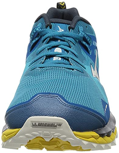 Mizuno Wave Mujin 7, Zapatillas para Carreras de montaa Hombre, Mykonosb Blancanieves Sblue, 39 EU