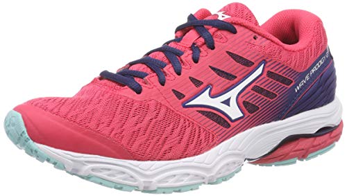 Mizuno Wave Prodigy 2, Zapatillas Mujer, Multicolor (Teaberry/Silv/Blued 001), 40.5 EU