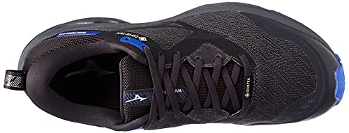 Mizuno Wave Rider GTX, Zapatillas de Trail Running Hombre, BlackenedPearl/BlackenedPearl/VioletBlue, 45 EU