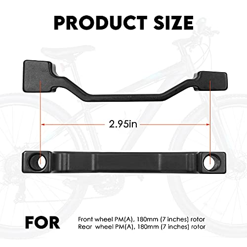 mlloaayo Ma F180p / P2 Adaptador De Freno De Disco De Montaje Posterior Aleación Delantero 180mm Rotor De Freno De Disco De 7 Pulgadas PM A Disco De Freno De Pilar