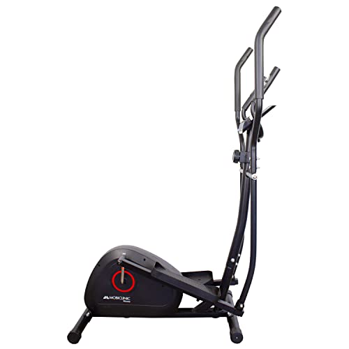 Mobiclinic, Bicicleta elíptica Plegable, Modelo Atlas, Pantalla LCD, 8 Niveles de Resistencia, hasta 100 Kgs, Agarre Acolchado, Pedales Antideslizantes, Rueda de Resistencia 4Kgs, Fitness en casa