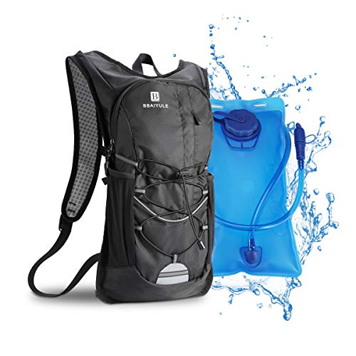  Mochila de hidratación con botellas de hidratación, mochila de  agua para senderismo, paquete de hidratación para correr, ciclismo,  senderismo, 2 botellas de agua verde + 16.9 fl oz, Mochila de viaje 