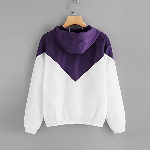 Modelo De Moda Mujeres Manga Larga Patchwork Piel Fina Trajes con Capucha Cremallera Escudo Casual Deportivo Sudadera con Capucha Superior riou