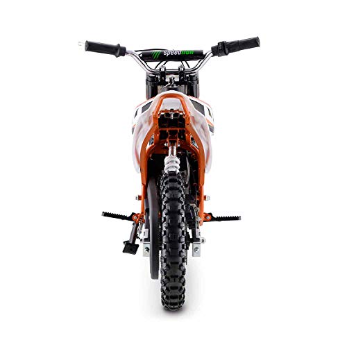 Moto Eléctrica Niños Desde 5 o 6 años | Minimoto Eléctrica Naranja BIPOWER Speed Lion | Moto eléctrica 500W y 36V | También para Adultos < 60 kg