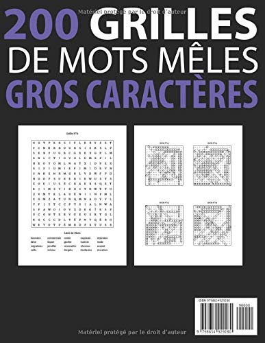 Mots mêlés gros caractères 4000 mots volume 1: Livre de mots mêlés - une grille par page – cahier de mots cachés en gros caractères pour adultes et ... (Puzzles et jeux pour adultes) – idée cadeau